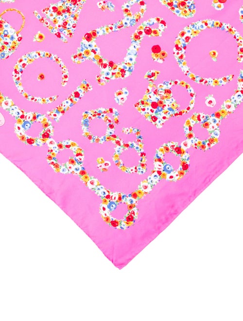 Gucci Silk Floral Print Scarf