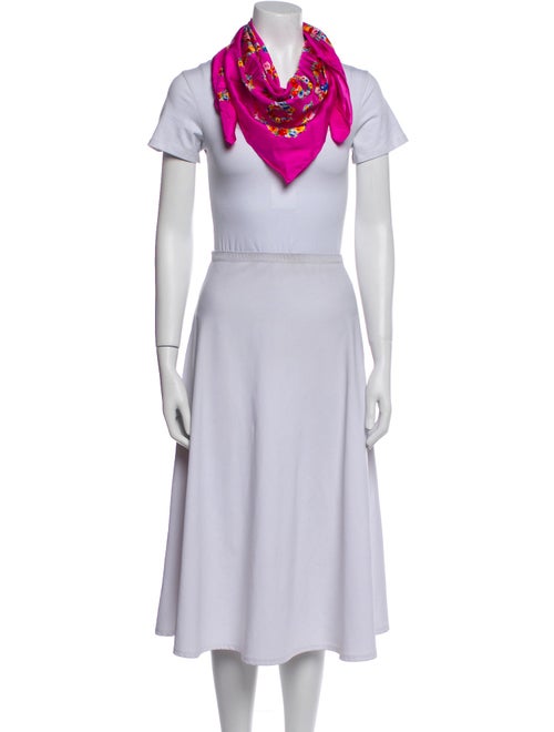 Gucci Silk Floral Print Scarf