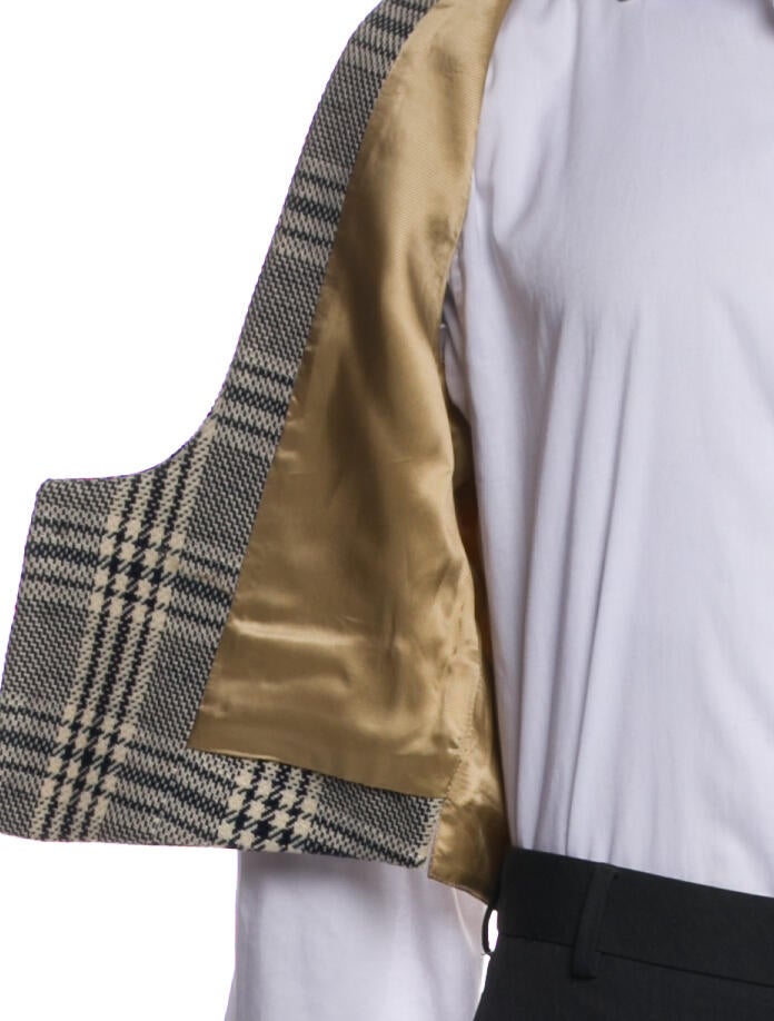 Gucci 2023 Tweed Pattern Suit Vest