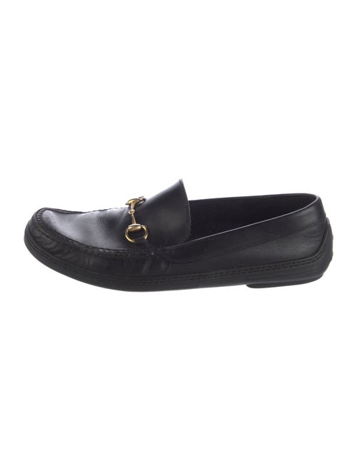 Gucci Horsebit Accent Leather Loafers