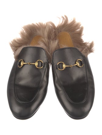 Gucci Horsebit Accent Leather Mules