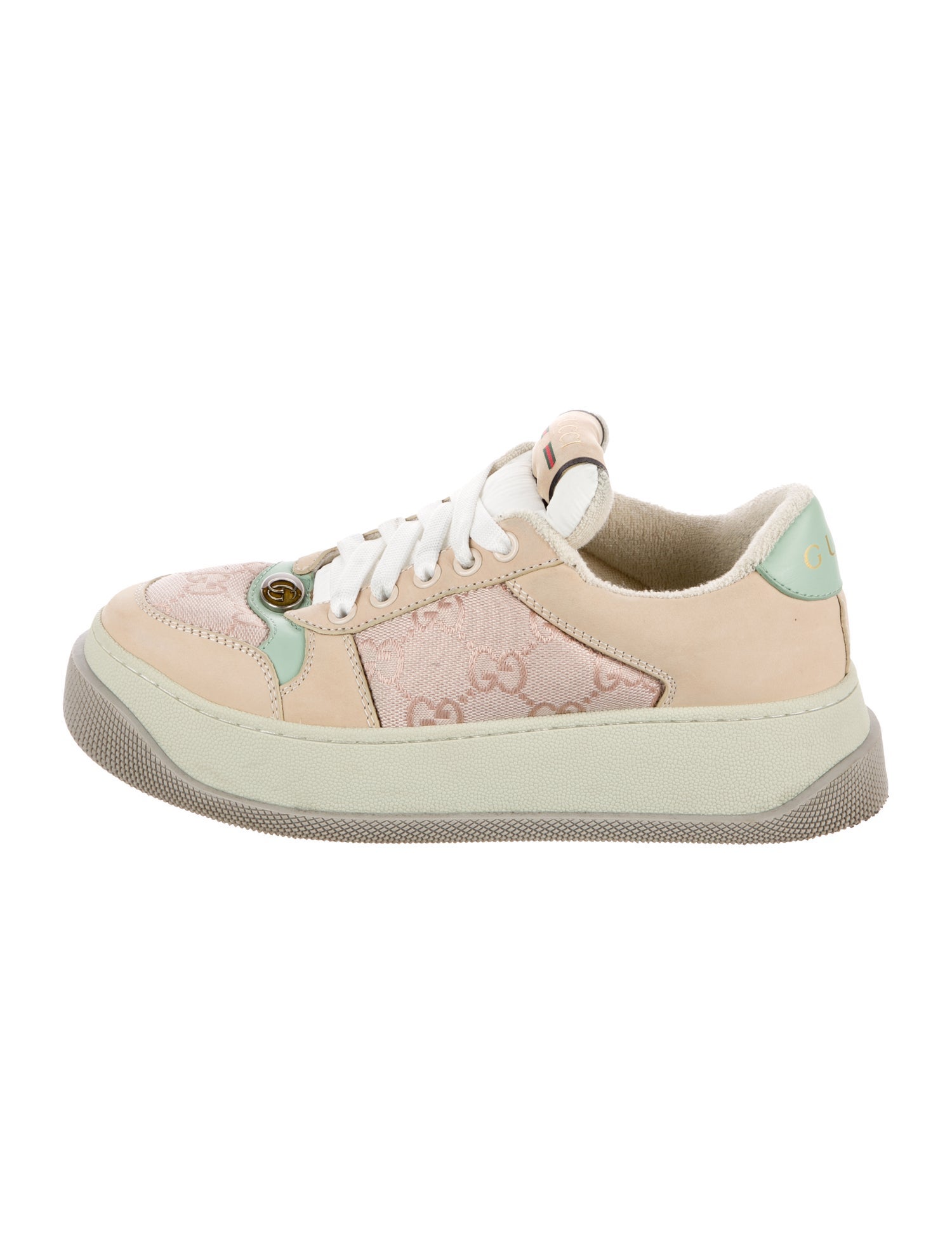 Gucci GG Canvas Suede Sneakers