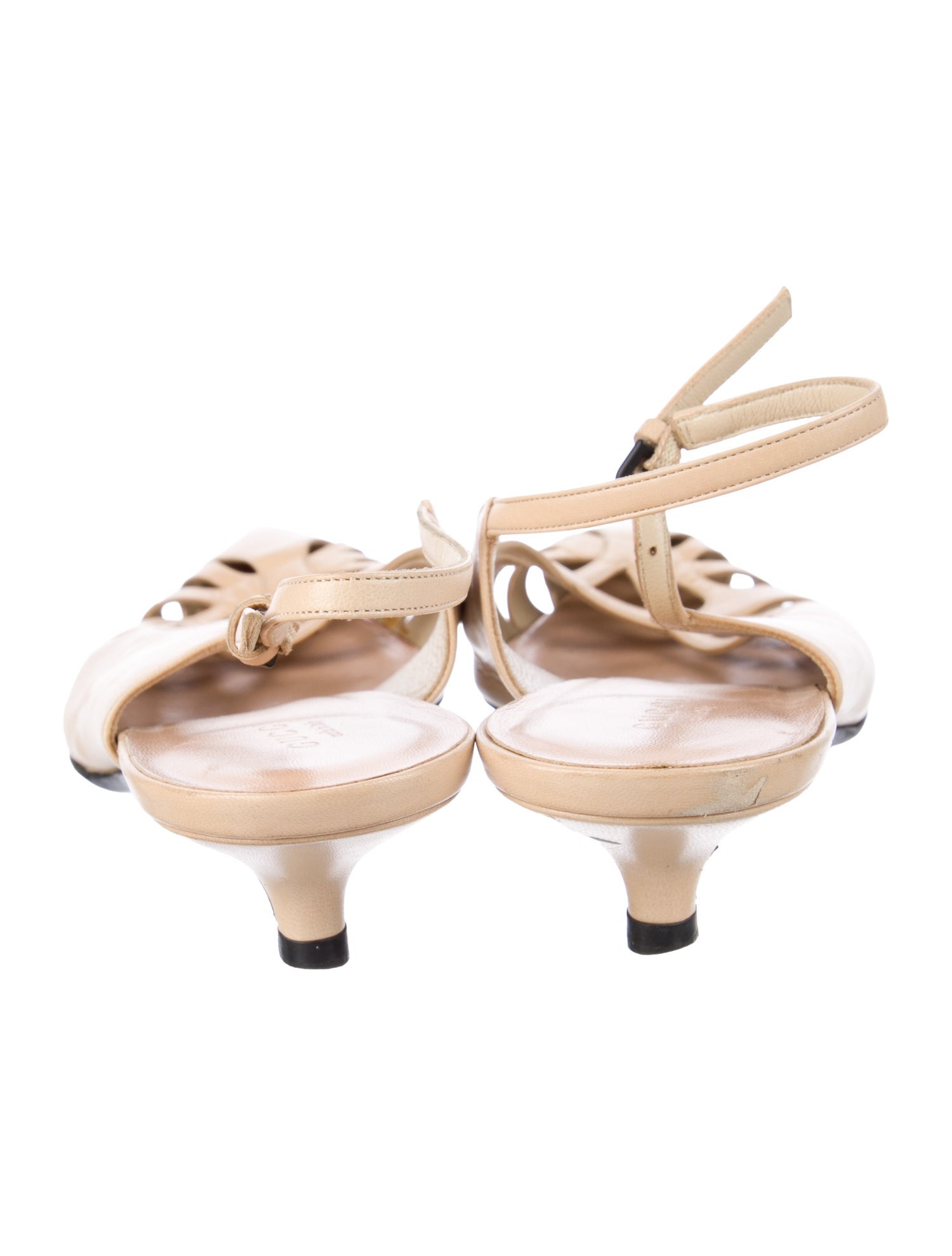 Gucci Vintage Leather Slingback Pumps