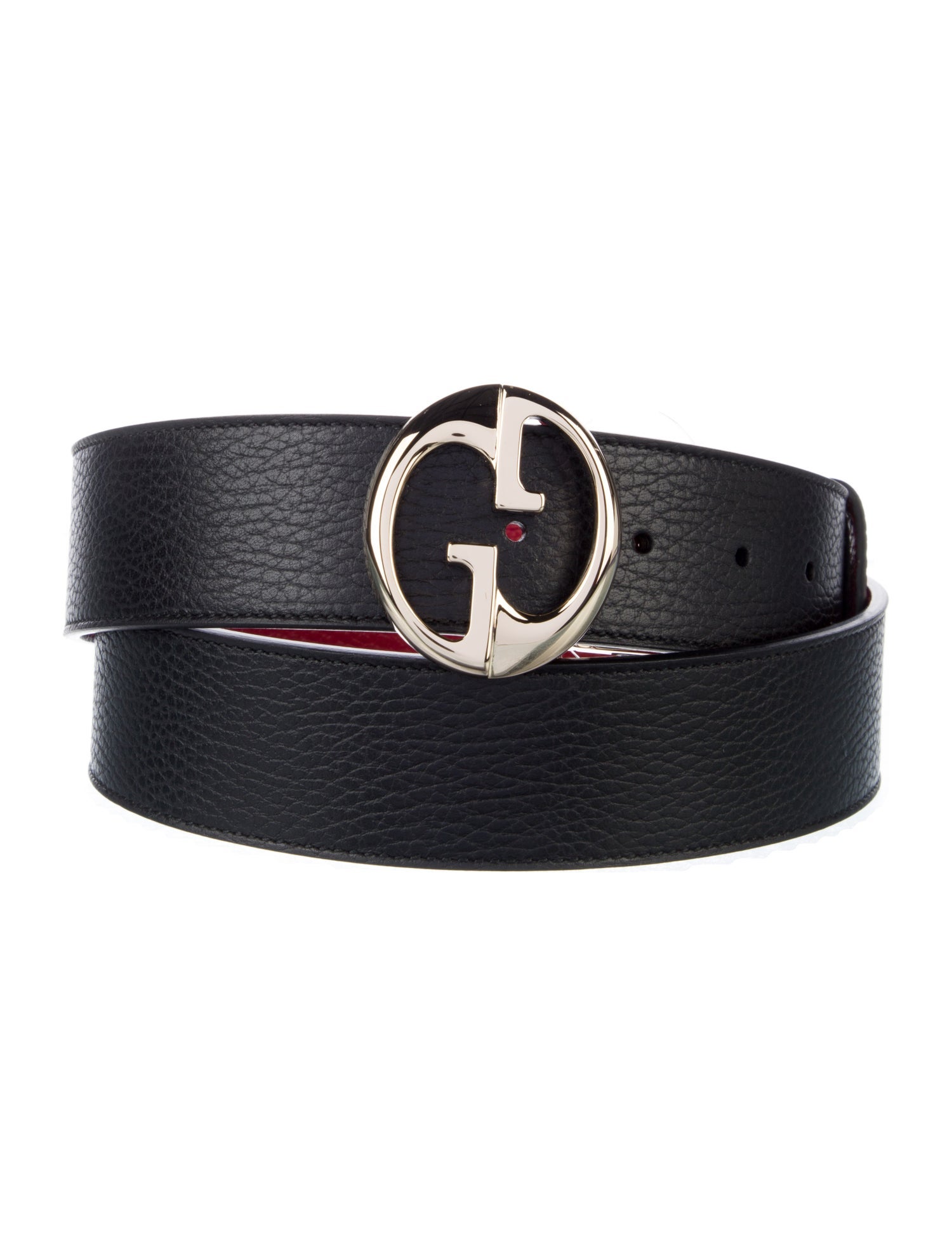 Gucci Interlocking G Logo Leather Waist Belt