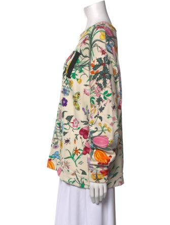 Gucci Printed Scoop Neck Sweatshirt