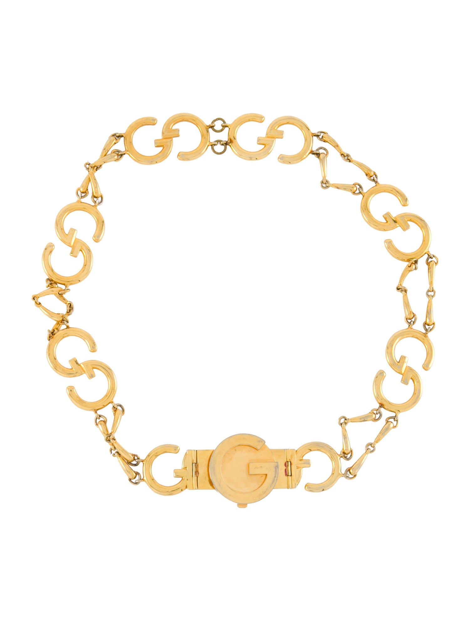 Gucci GG Logo Metal Waist Belt