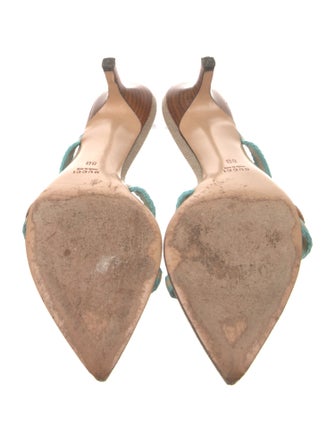 Gucci Double G Logo Canvas Slides