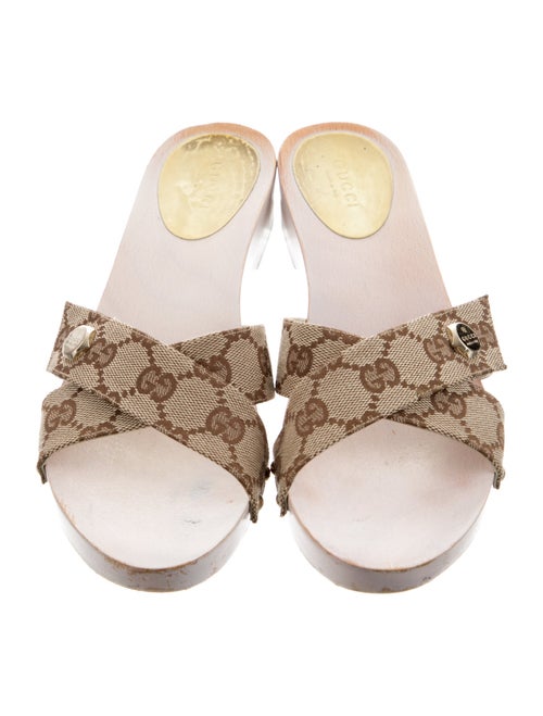 Gucci GG Canvas Canvas Slides