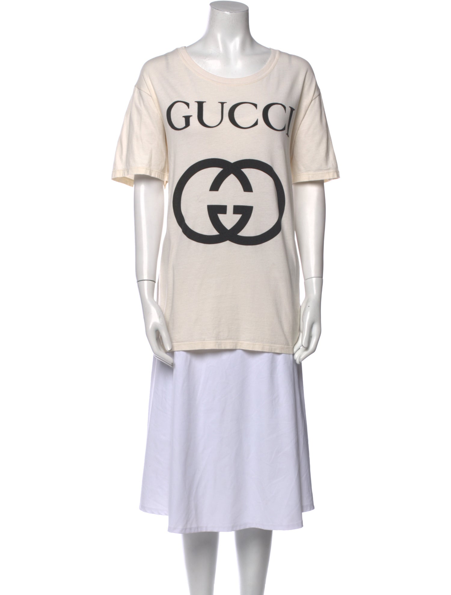 Gucci Graphic Print Scoop Neck T-Shirt