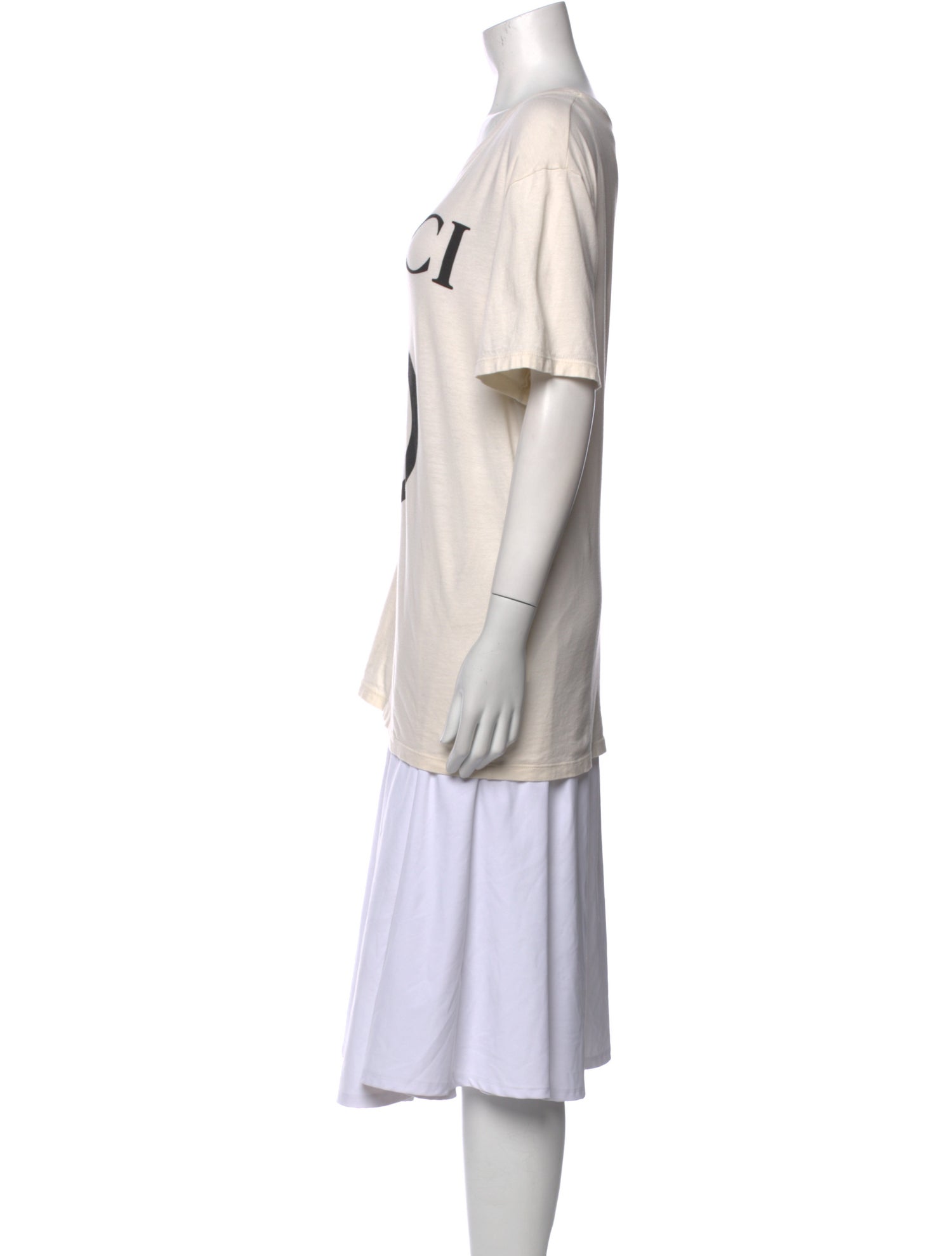 Gucci Graphic Print Scoop Neck T-Shirt