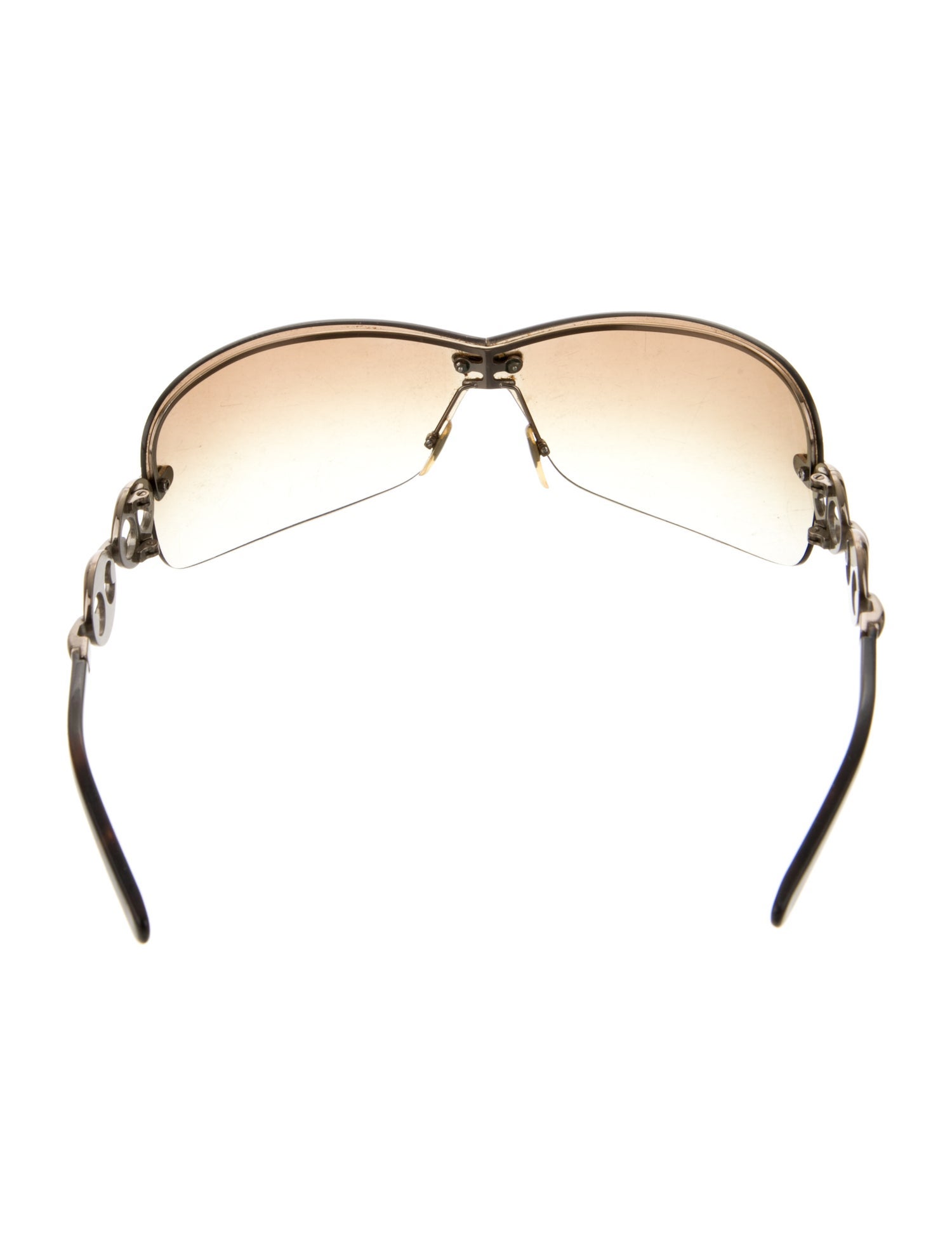 Gucci Marina Chain Accent Shield Sunglasses