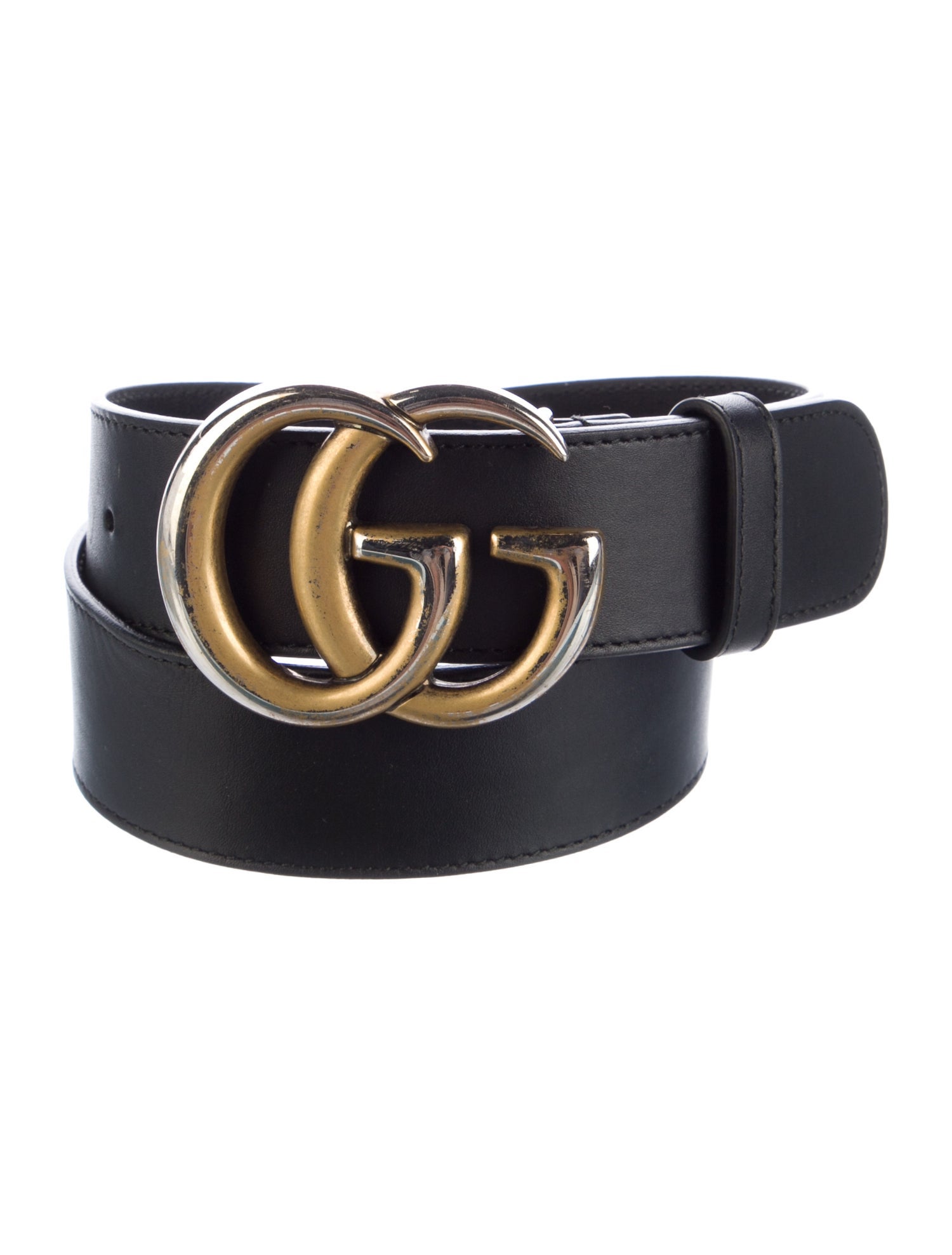 Gucci Double G Logo Skinny Belt