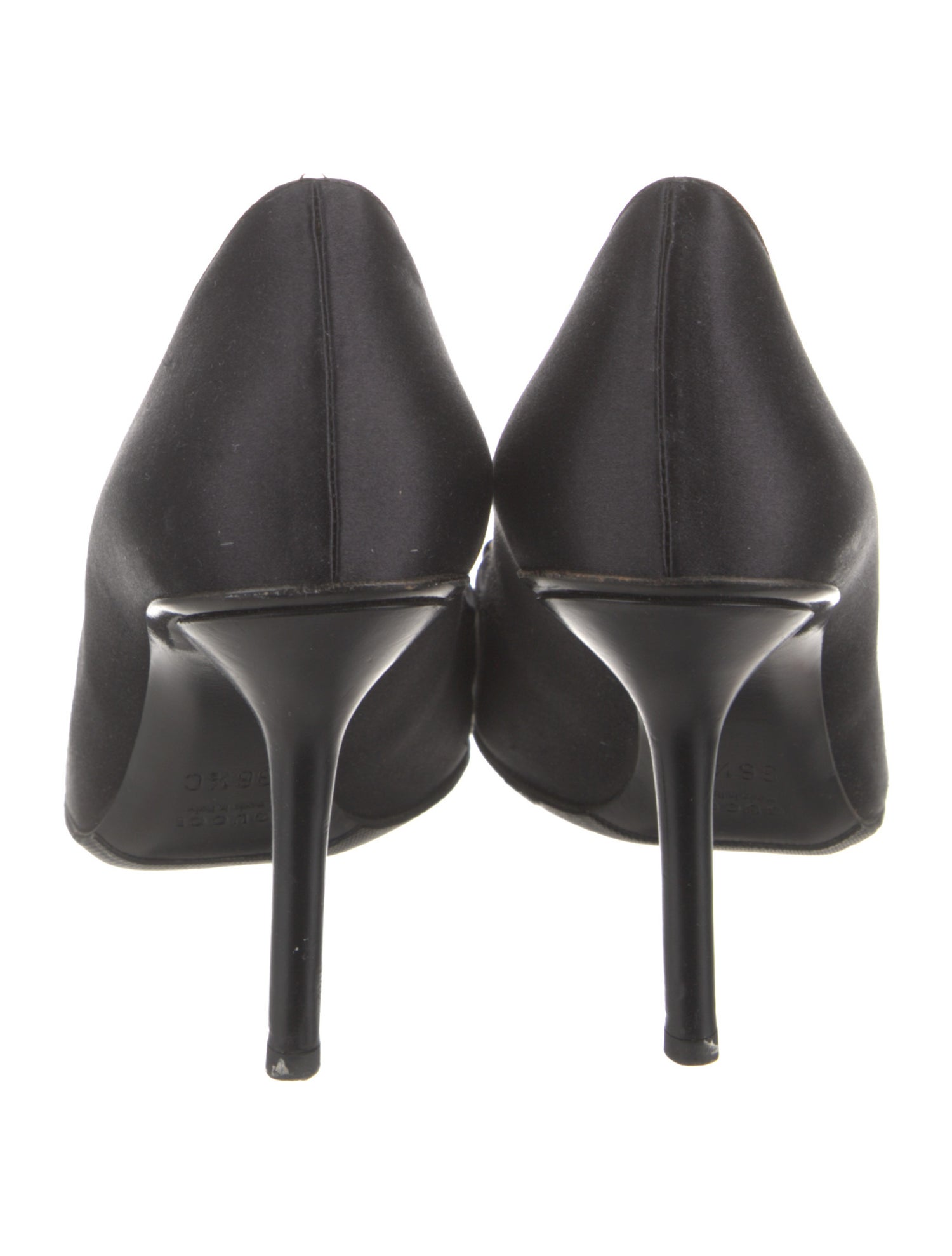 Gucci Horsebit Accent Satin Pumps