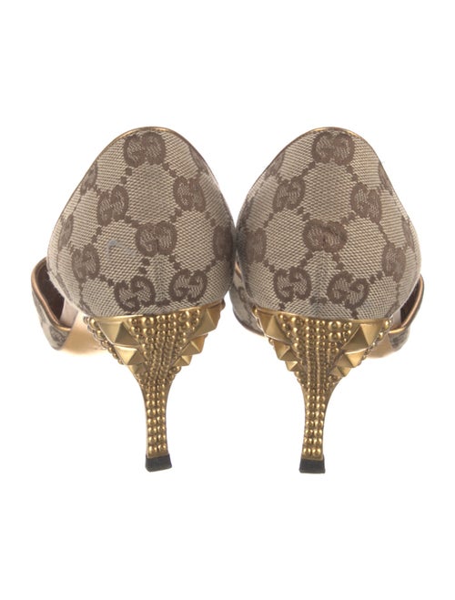 Gucci GG Canvas Canvas D'Orsay Pumps