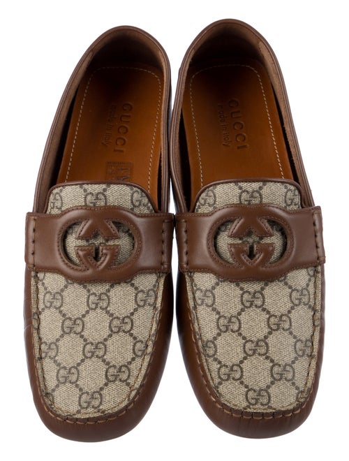 Gucci GG Supreme Leather Drivers