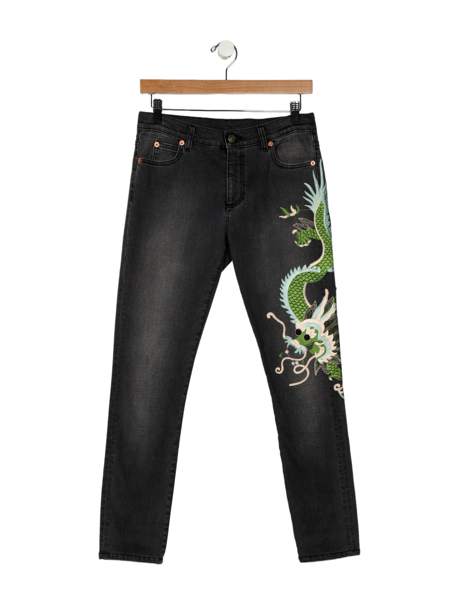 Gucci Mid-Rise Straight Leg Jeans w/ Tags