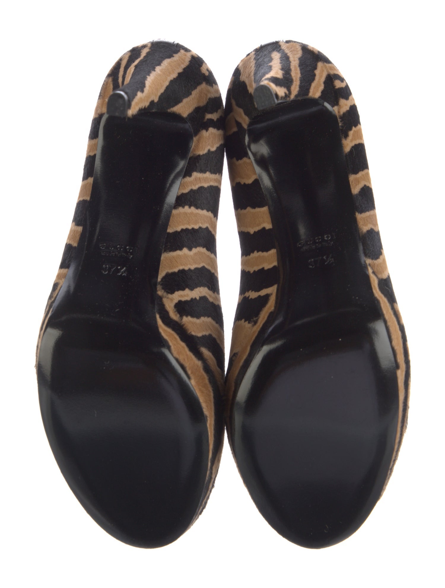 Gucci Ponyhair Animal Print Pumps
