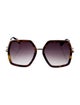 Gucci Interlocking G Logo Square Sunglasses