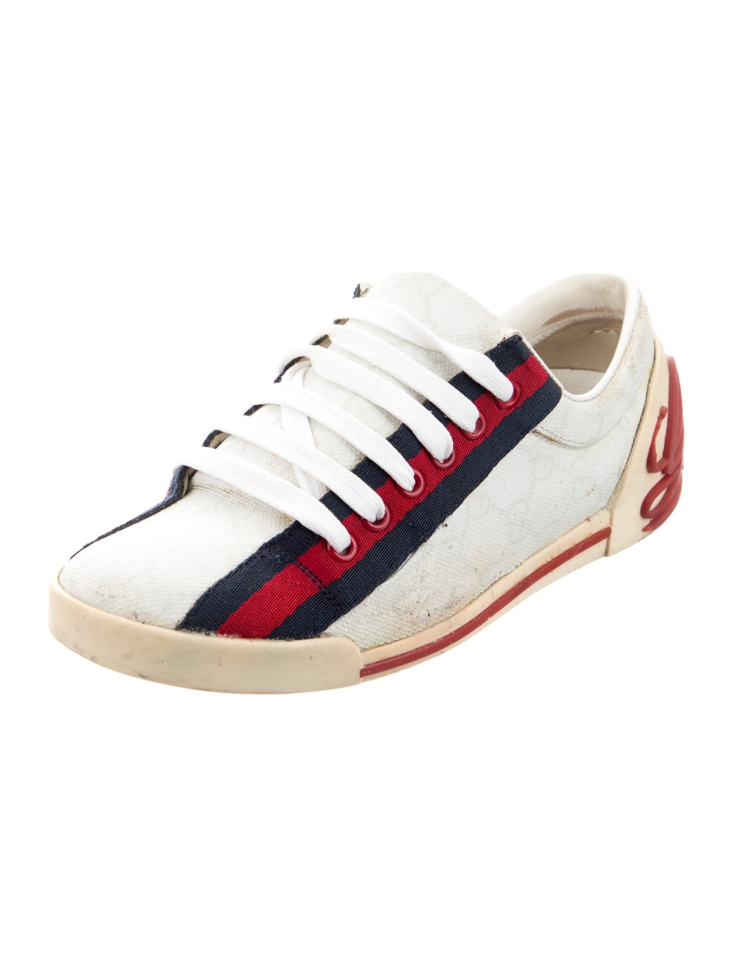 Gucci GG Canvas Grosgrain Trim Sneakers
