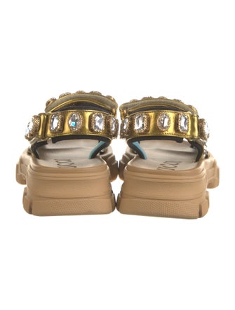 Gucci Leather Printed Sandals