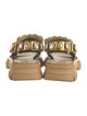 Gucci Leather Printed Sandals