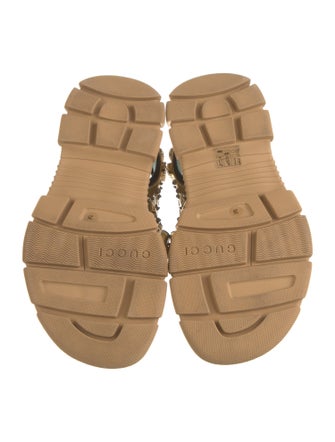 Gucci Leather Printed Sandals