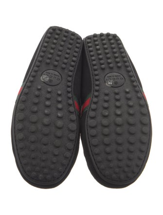 Gucci Web Accent Suede Drivers
