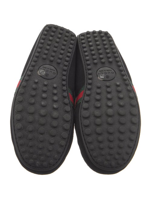 Gucci Web Accent Suede Drivers
