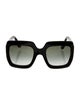 Gucci Interlocking G Logo Square Sunglasses