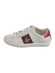 Gucci Web Accent Leather Sneakers