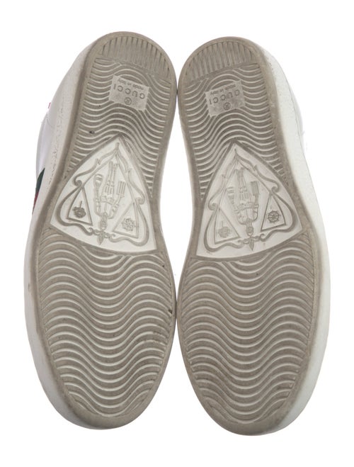 Gucci Web Accent Leather Sneakers