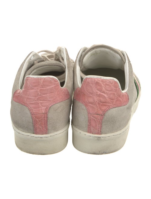 Gucci Web Accent Suede Sneakers