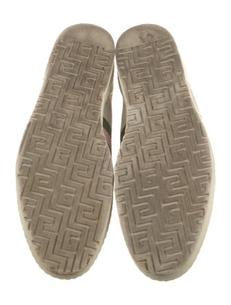 Gucci Web Accent Suede Sneakers