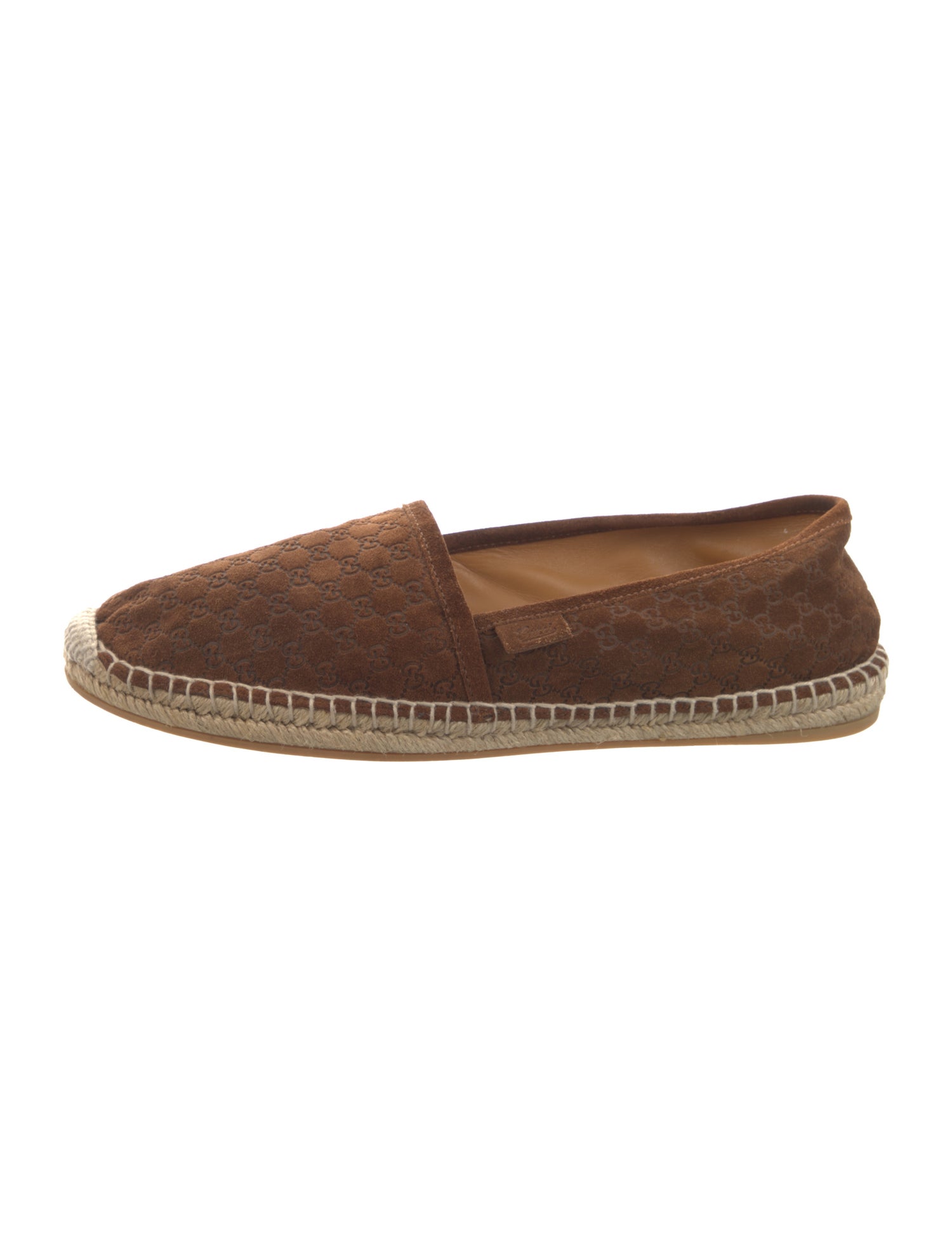 Gucci Microguccissima Pattern Suede Espadrilles