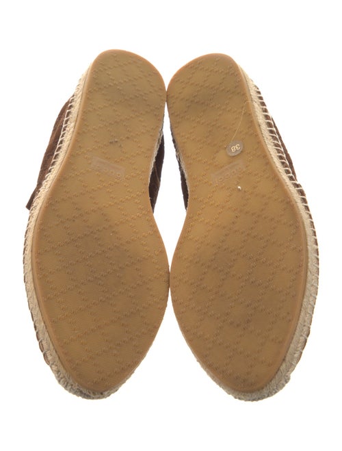 Gucci Microguccissima Pattern Suede Espadrilles