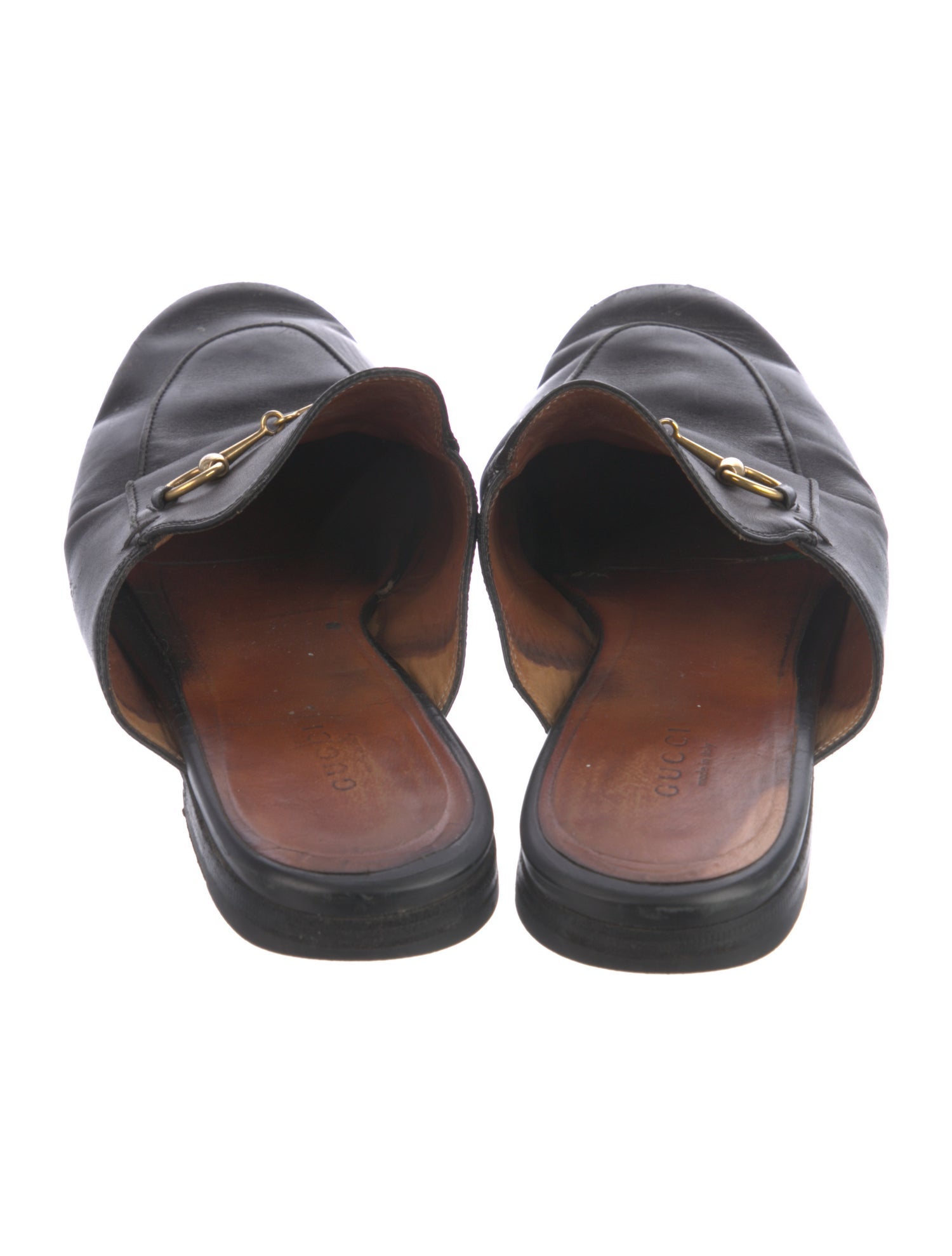 Gucci Horsebit Accent Leather Mules