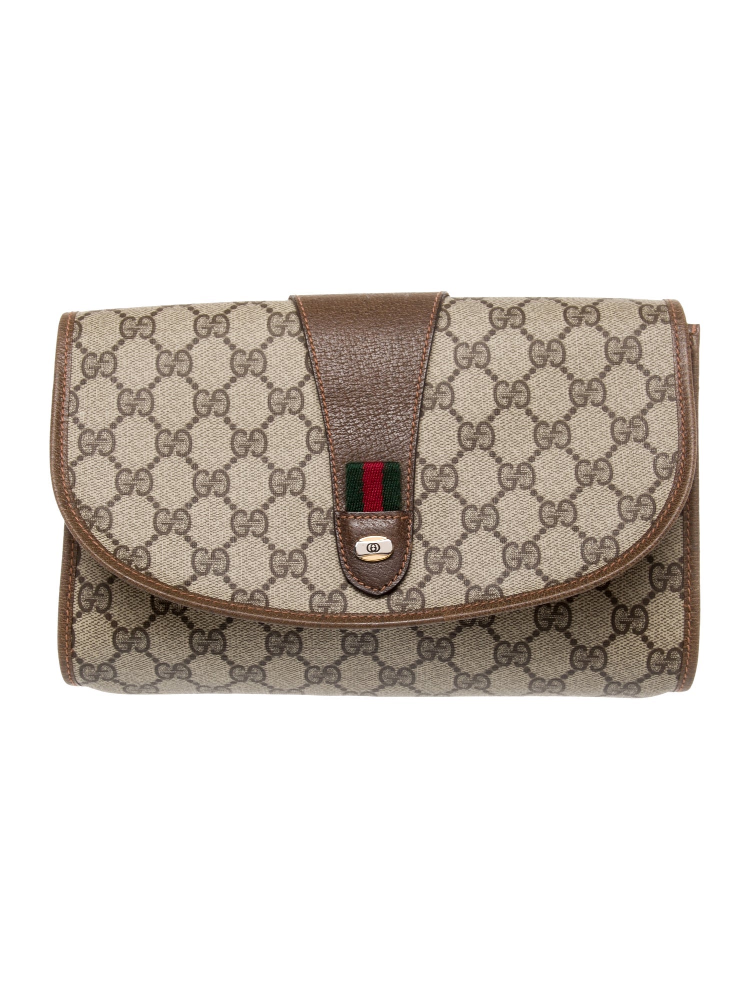 Gucci GG Supreme Clutch Vintage