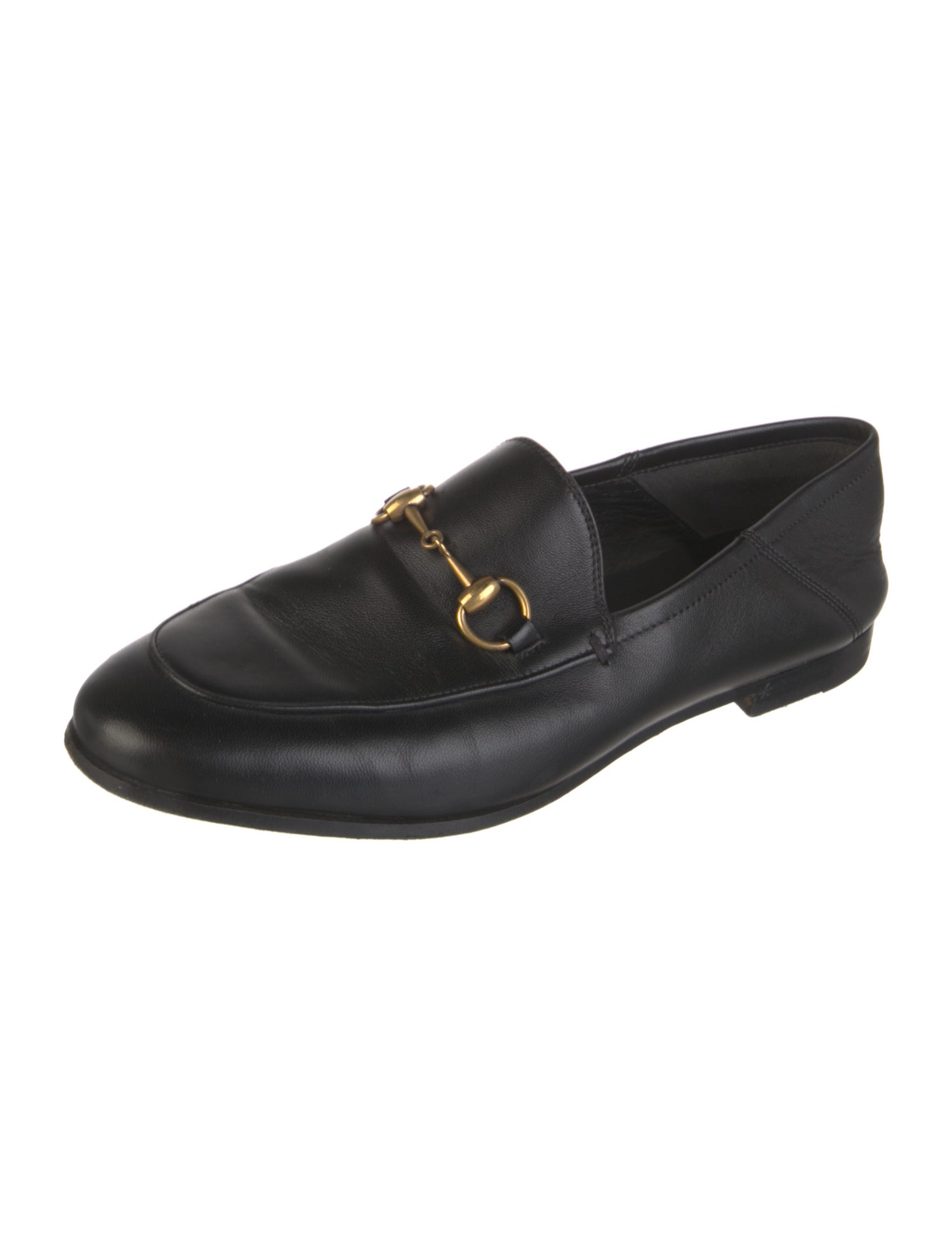 Gucci Horsebit Accent Leather Loafers