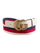 Gucci Double G Logo Canvas Belt