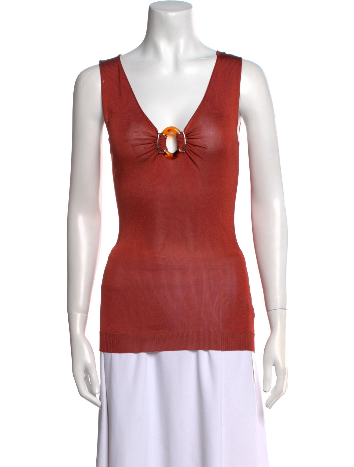Gucci V-Neck Sleeveless Top
