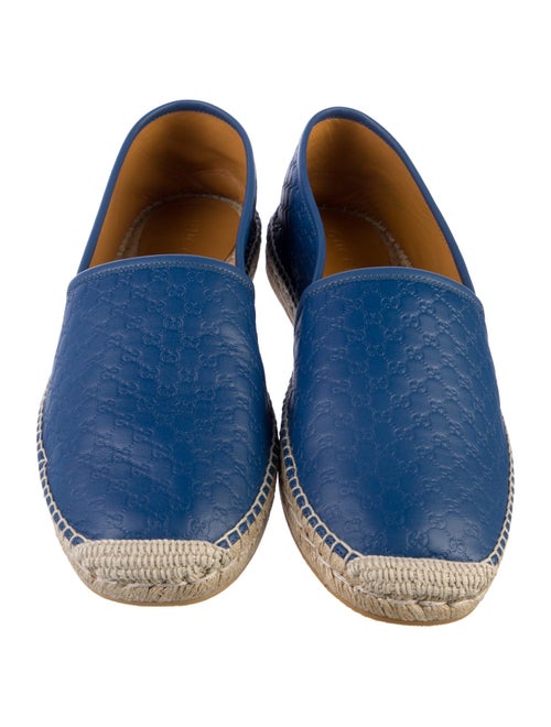 Gucci Microguccissima Pattern Leather Espadrilles