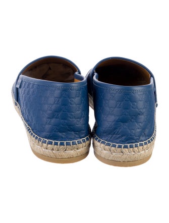 Gucci Microguccissima Pattern Leather Espadrilles