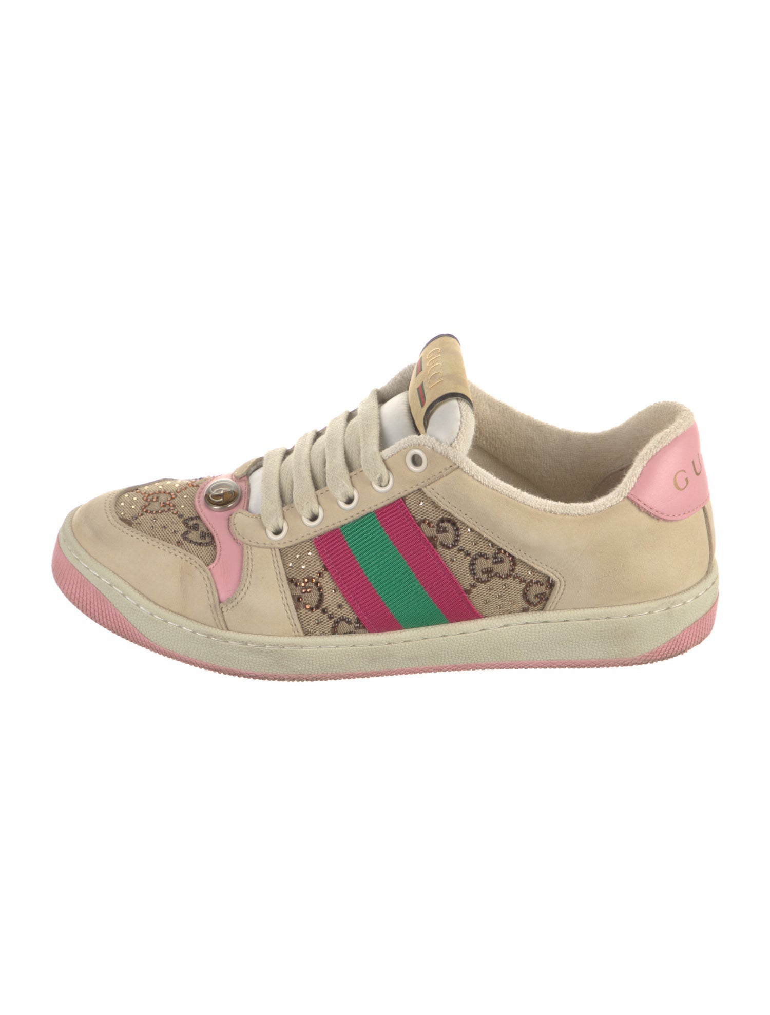 Gucci GG Canvas Suede Sneakers