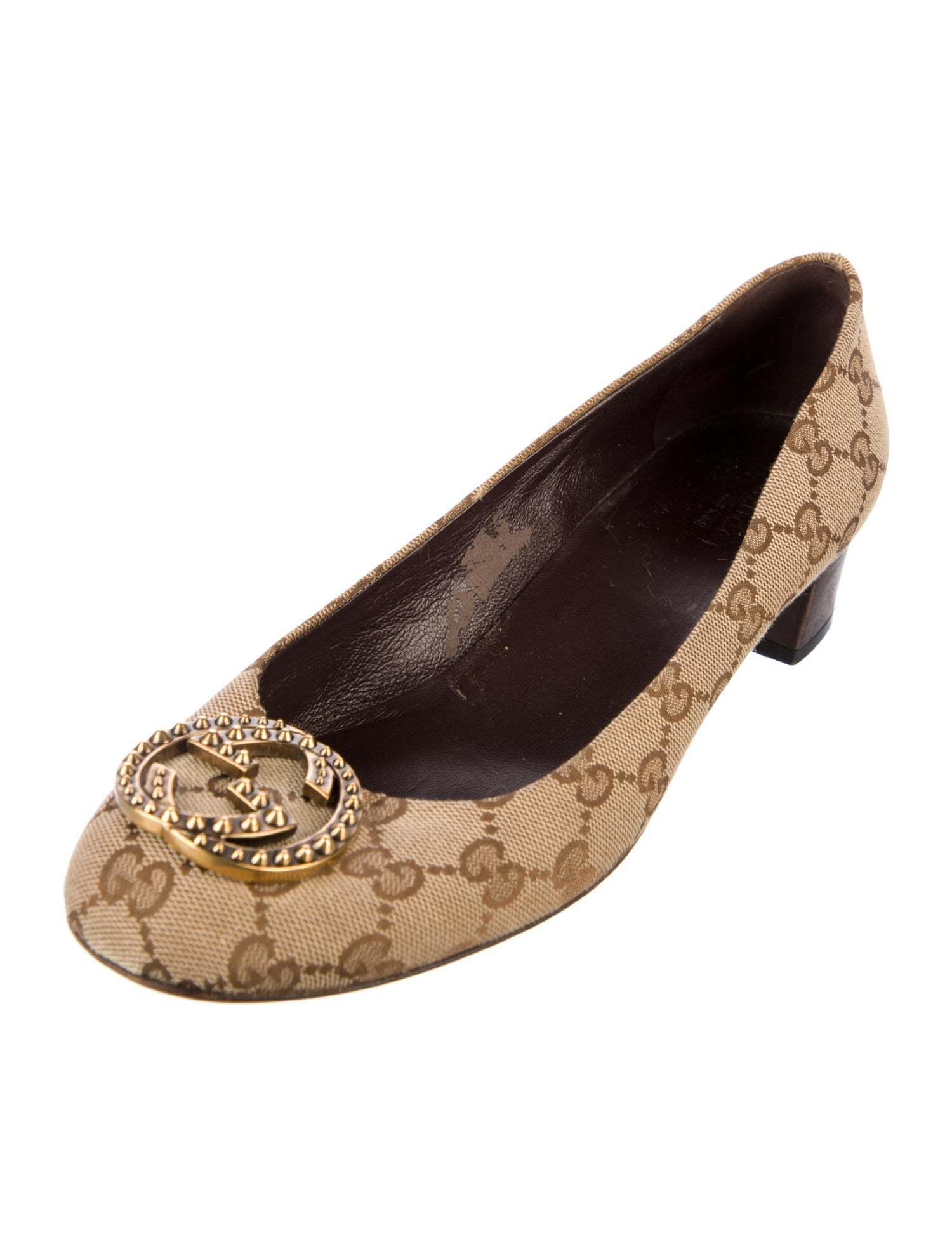 Gucci Canvas Printed Pumps