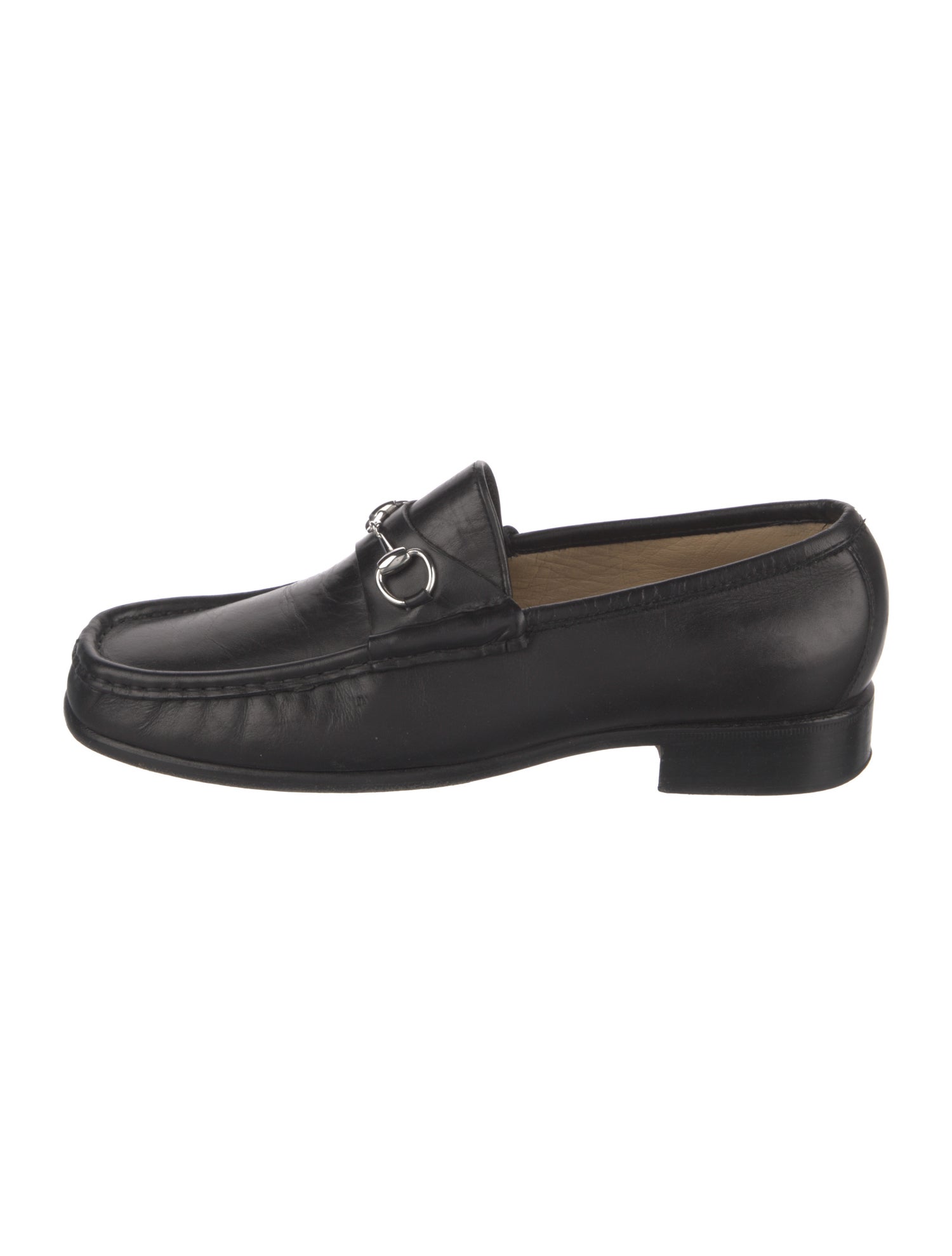 Gucci Horsebit Accent Leather Loafers