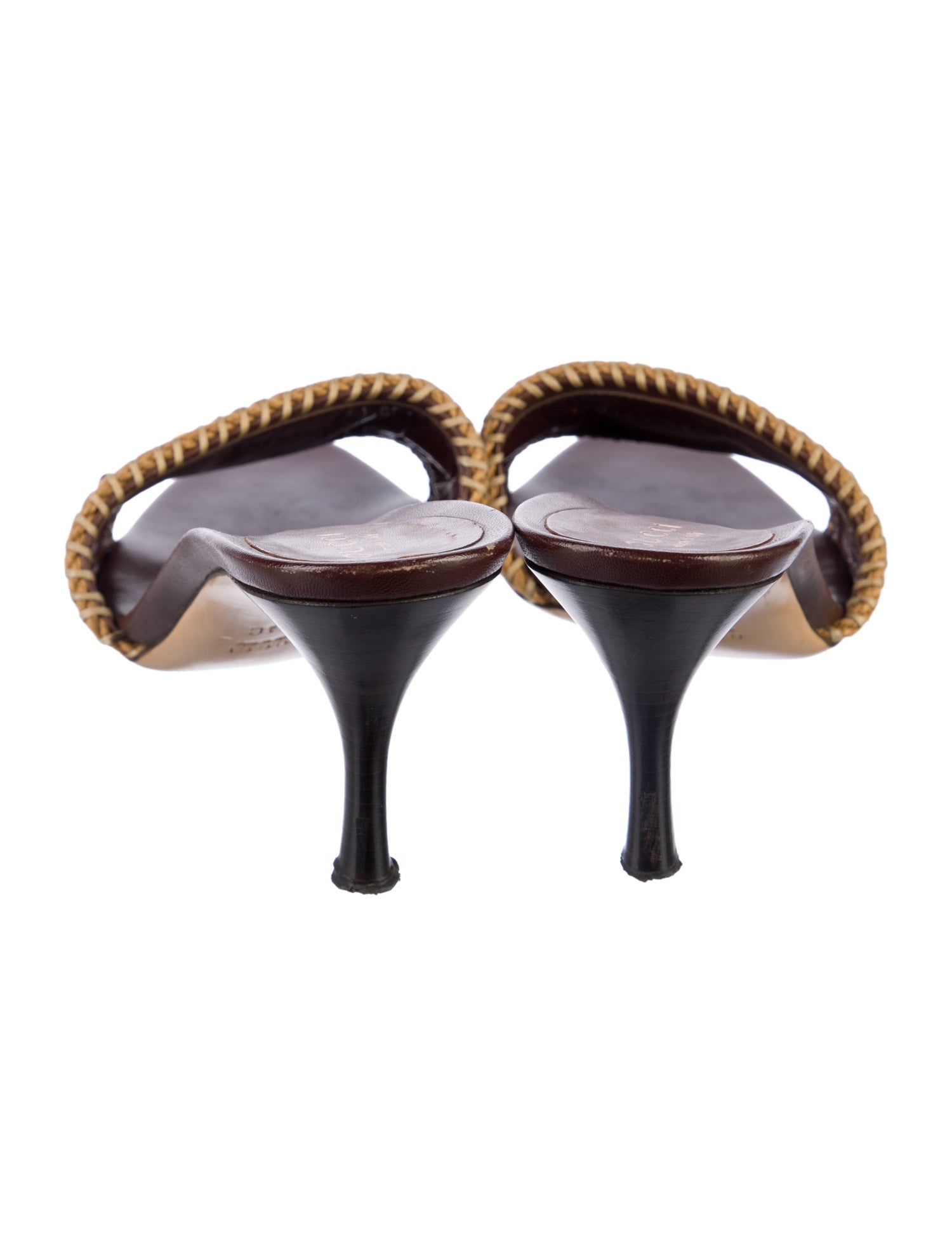 Gucci Canvas Printed Slides