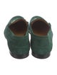 Gucci Web Accent Suede Loafers