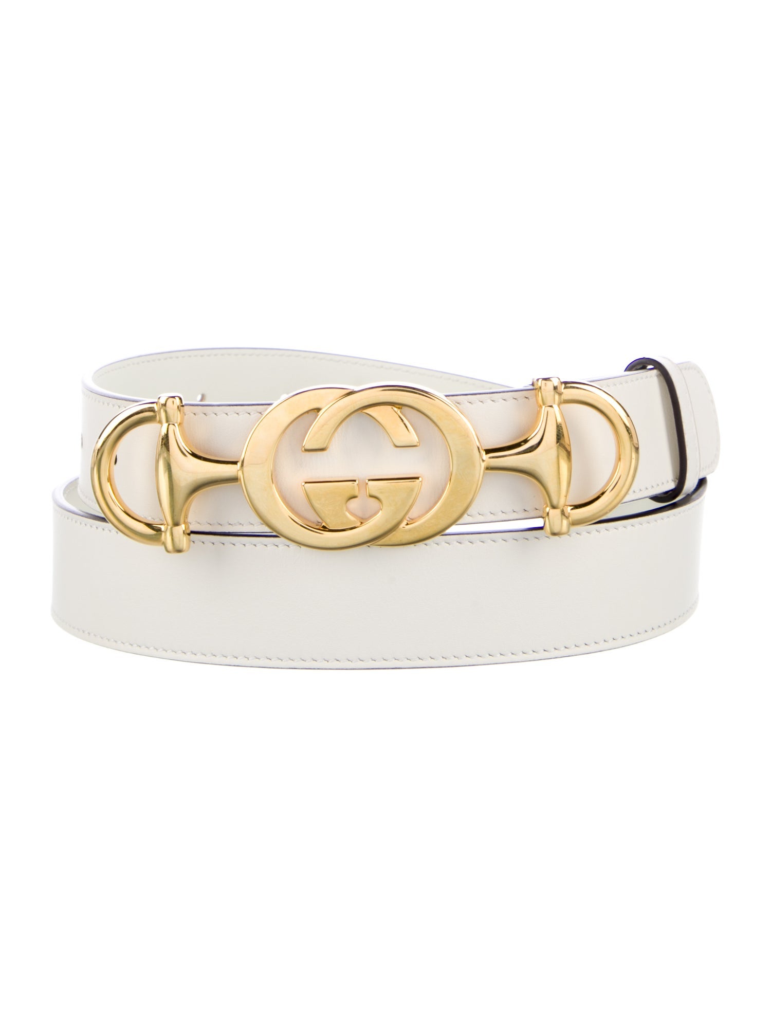 Gucci Interlocking G Horsebit Leather Belt