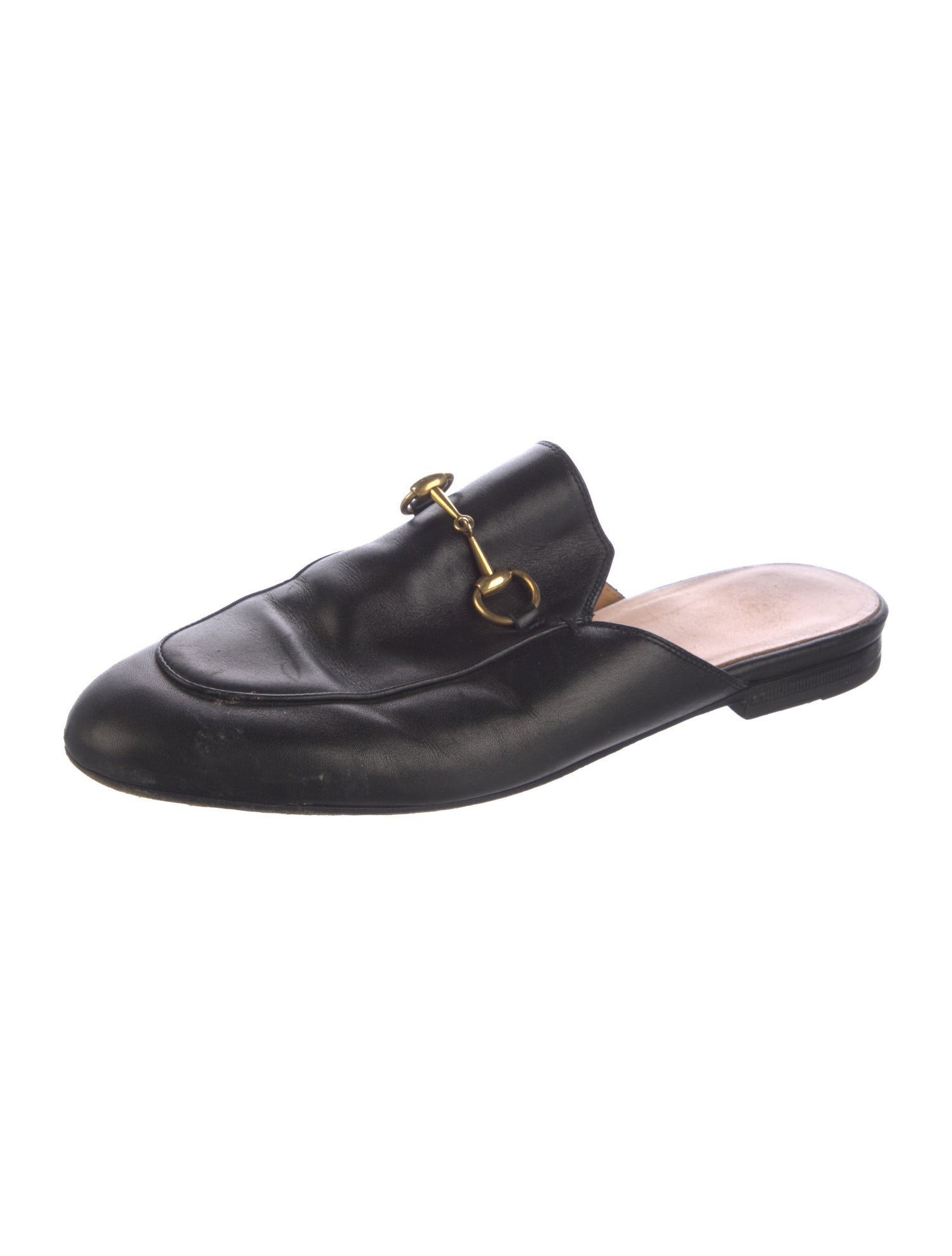 Gucci Horsebit Accent Leather Mules