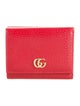 Gucci Double G Logo Leather Compact Wallet